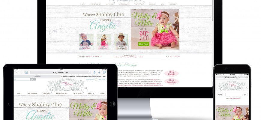 www.leighannesloft.com Mobile Ecommerce Website