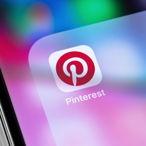 The mobile app for Pinterest