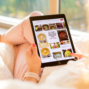 Pinning consistently on Pinterest A woman browses Pinterest