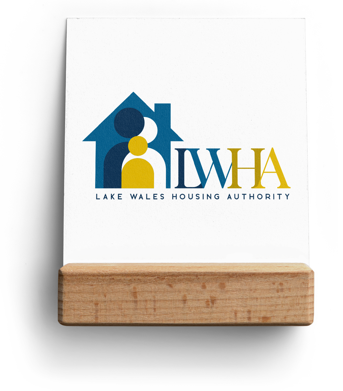 Lake Wales Housing Authority mockup on a card.