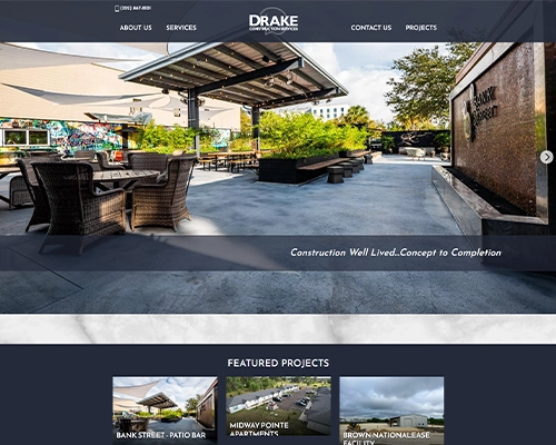 Drake Construction website.