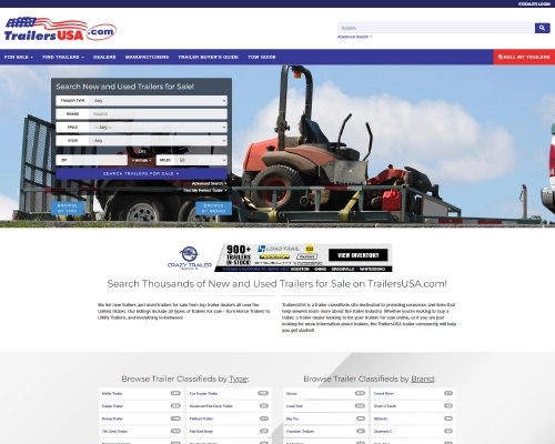 Trailers USA website.