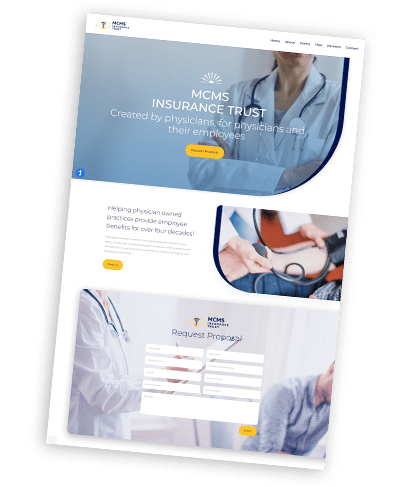 landing-pages Website with a tailored landing page.